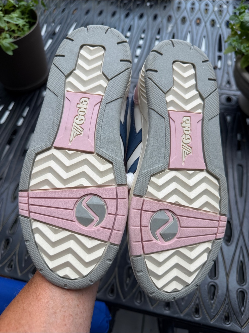 Gola Women's Pink, White & Blue Low-Top Sneakers - Picture 3 of 3